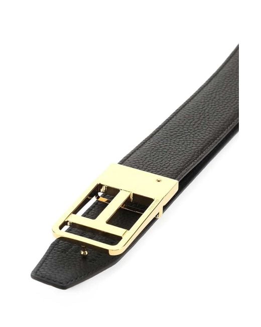 Tom Ford Black Leather Belt for men