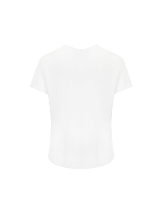 Fay White Cotton T-Shirt With Pocket for men