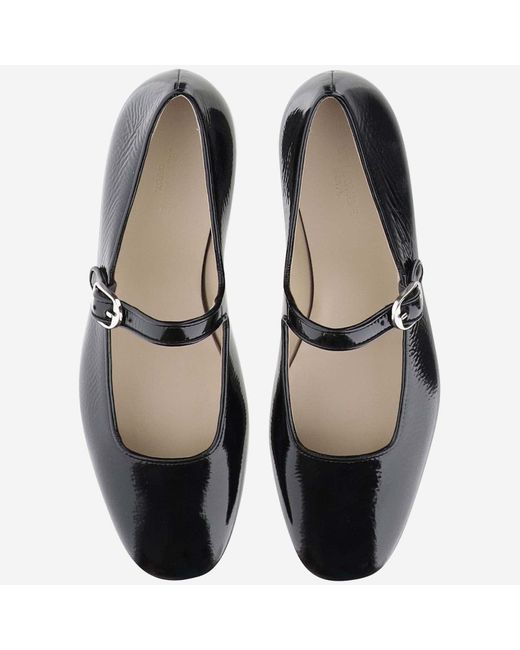 Le Monde Beryl Leather Mary Jane Ballet Flats in Black | Lyst