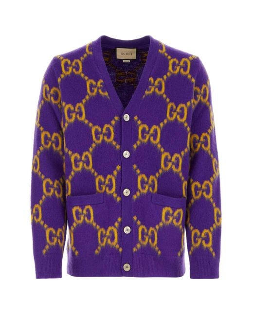 Gucci Purple Knitwear for men