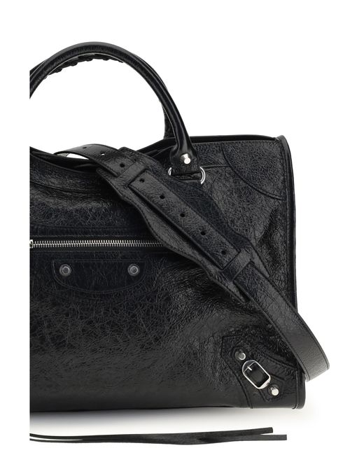 Balenciaga Black Handbag Le City Lambskin Shoulder Bags