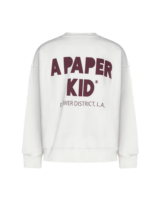 A PAPER KID White Sweater for men