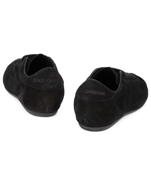 Dolce & Gabbana Black Sneakers Calfskin Trainers