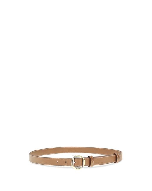 Jacquemus Multicolor Salon Slim Leather Belt Calf Bos Taurus E Braces