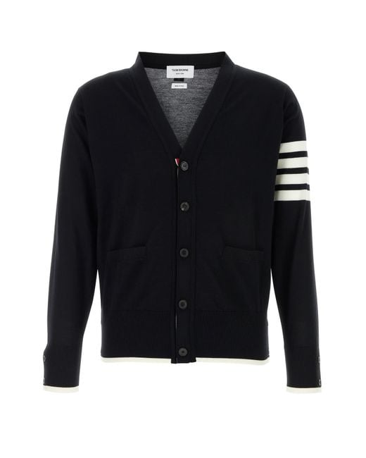 Thom Browne Black Jersey Stitch Relaxe for men