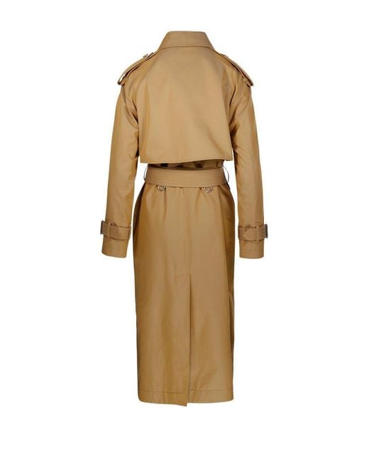 Burberry Natural Kensington Heritage Double Breasted Belted Trench Coat