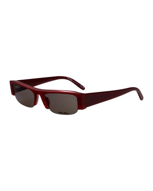 Miu Miu Brown Sunglasses Acetate