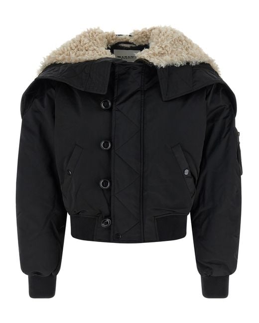 Isabel Marant Black 'Elisa' Bomber Jacket