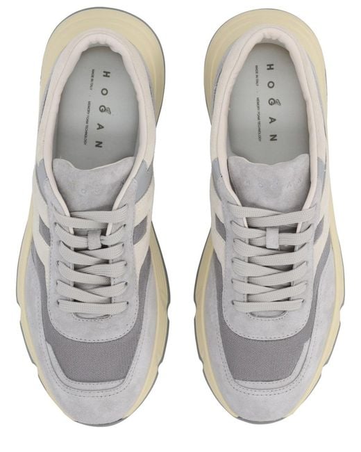 Hogan White Hyperlight Sneaker Calfskin Trainers for men