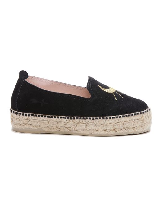 manebí nordic metallic leather espadrille slides