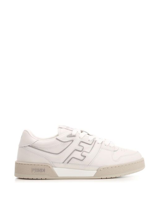 Fendi White Match Sneakers for men