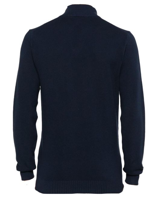 Fedeli Blue Cotton Polo Shirt for men