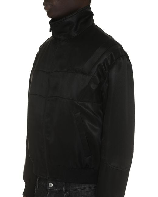 Saint Laurent Black Teddy Full-Zip Jacket Bomber for men