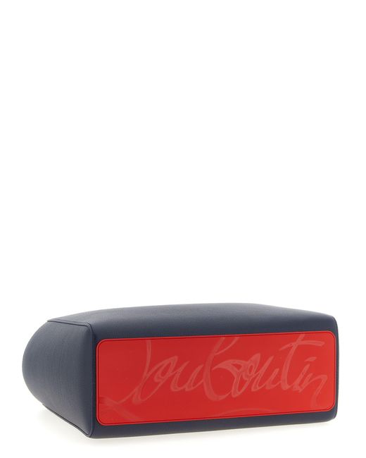 Christian Louboutin Blue 'Cabata Small' Shopping Bag