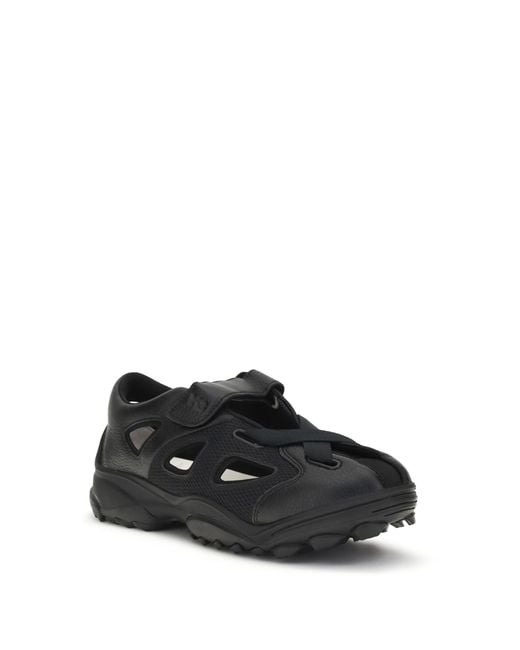 Adidas Black Sandals Gsg9 Leather for men