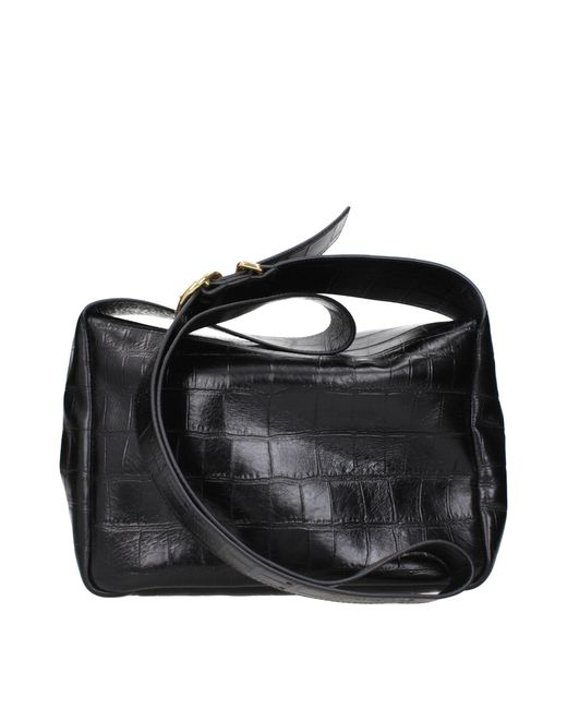 Jil Sander Black Leather Crossbody Bag