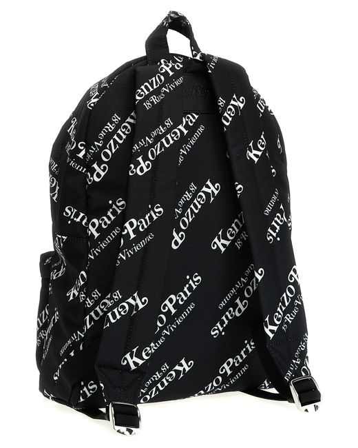 KENZO Black Gram Backpacks for men