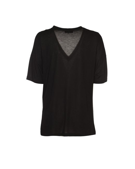 Dondup Black V-Neck T-Shirt