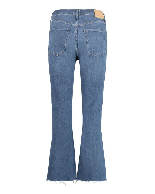 Citizens of Humanity Blue Isola Cropped Jeans Cotton Flared