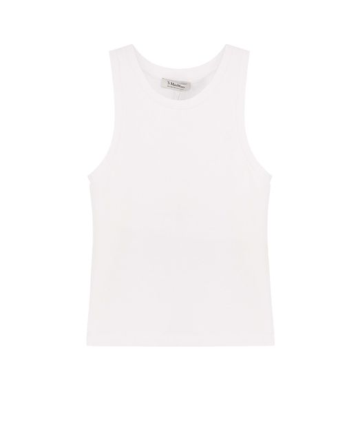 Max Mara White Carolina Top