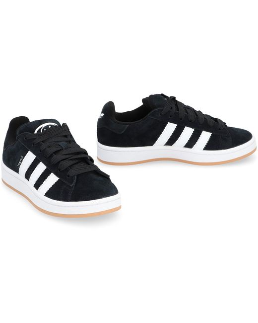 Adidas Black Campus 00S Leather Low-Top Sneakers