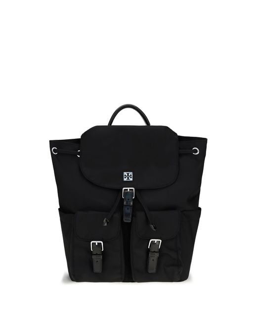 Tory Burch Black Virginia Backpack Nylon Handbags