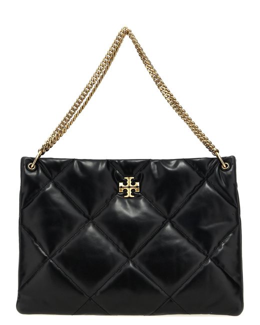トートバッグ TORY BURCH 'Kira Diamond Quilt Hobo' shopping bag Black Tory Burch 'Kira Diamond Quilt Hobo' Shopping Bag in Black