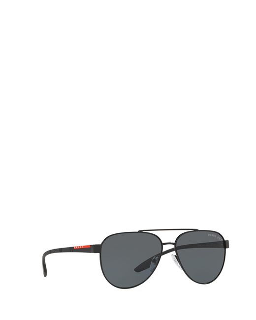 Prada Linea Rossa Gray Ps 54ts Black Sunglasses for men