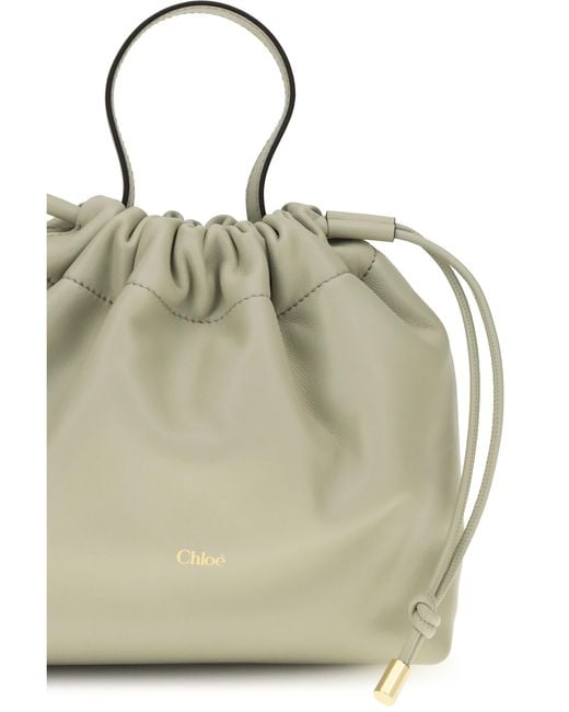 Chloé Natural Icons Leather Chain Shoulder Bag Lamb Ovis Aries