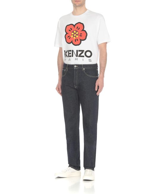 KENZO Blue Creations Bara Jeans for men