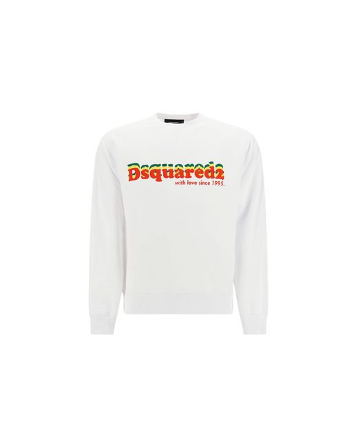 DSquared² White Sweatshirt for men