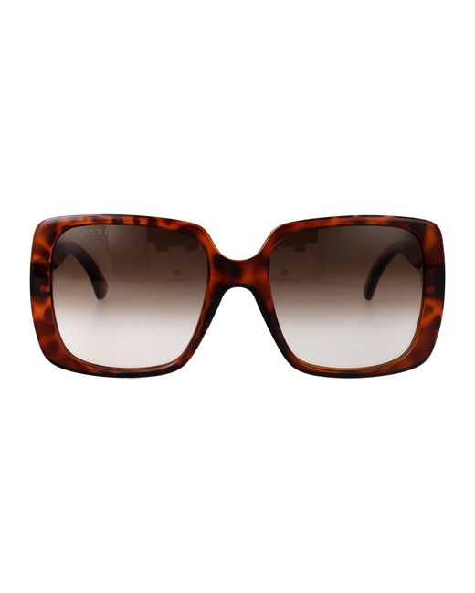 Gucci Brown Sunglasses Injected