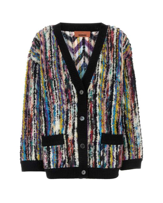 Missoni Black Bouclé Oversized Cardigan