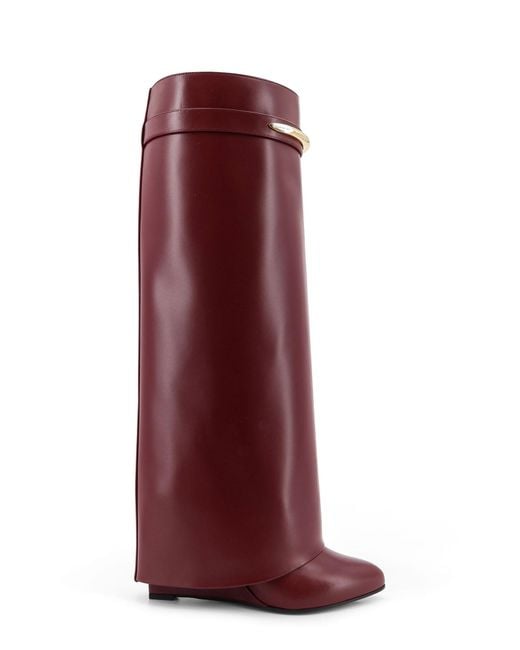 Givenchy Purple Boots Pelle