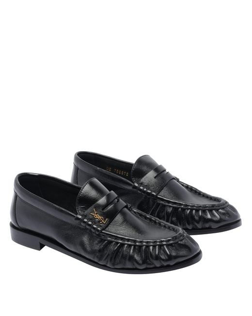 Saint Laurent Black Soft Le Loafer Loafers