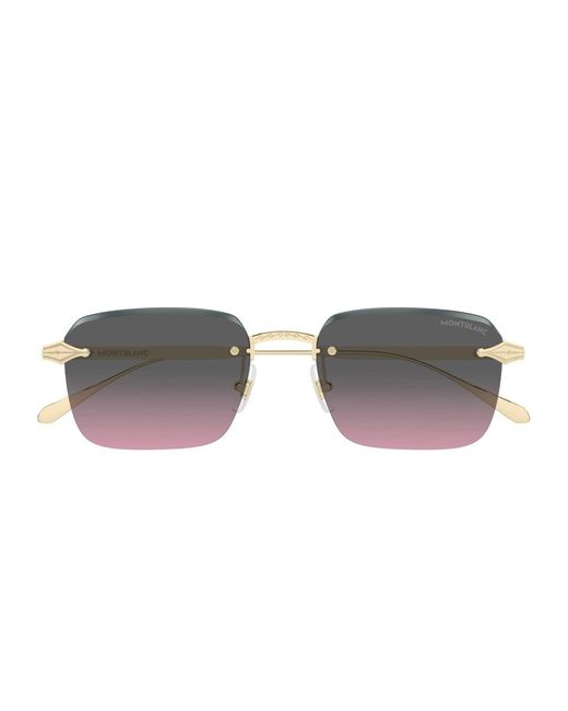 Montblanc Gray Mb0456S Linea Nib Metallo Sunglasses