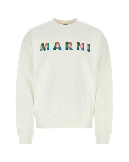 Marni White Sweatshirts for men