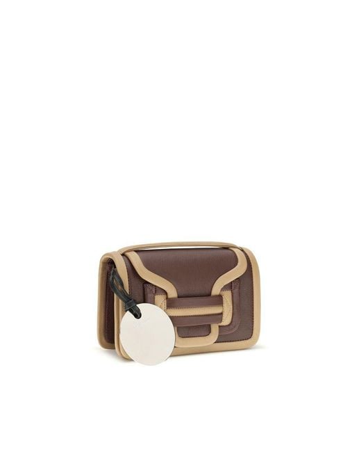 Pierre Hardy Brown Calf Leather Bos Taurus Shoulder Bag