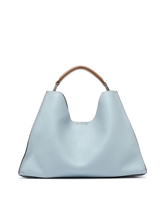 Gianni Chiarini Blue Aurora Light Leather Shoulder Bag