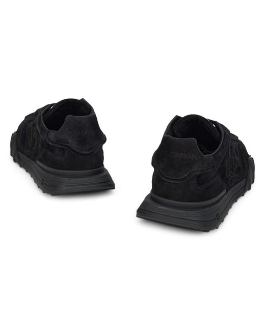 Dolce & Gabbana Black Trainers With Reinforced Sole Viscose for men