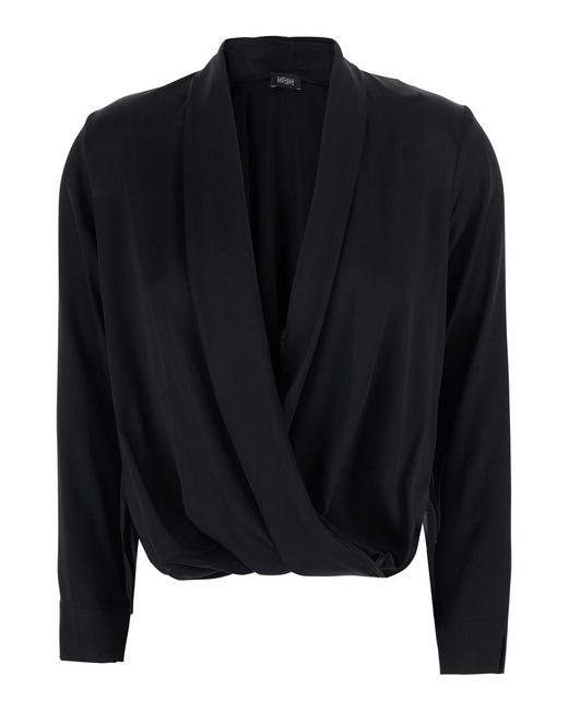 Le Plain Blue Georgette Blouse Blouses