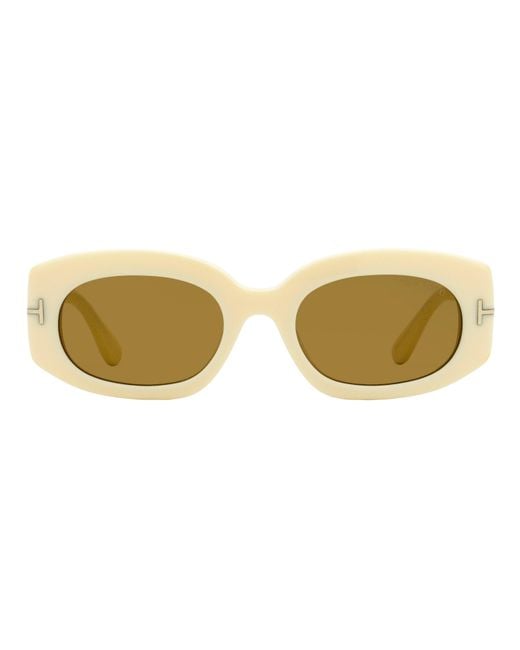 Tom Ford Black Cielle Sunglasses Tf1187 25E 52Mm Ft1187 Plastic (Acetate)