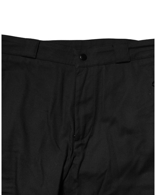 Dolce & Gabbana Black Color Block Slim Pants for men