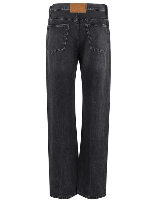 Alexander Wang Blue Ez Slouch Logo Cut Out Embroidery
