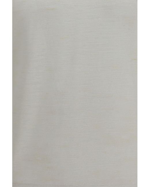 Brooksfield Gray Short-Sleeved Linen Blend Shirt Linen; Polyester T-Shirts for men