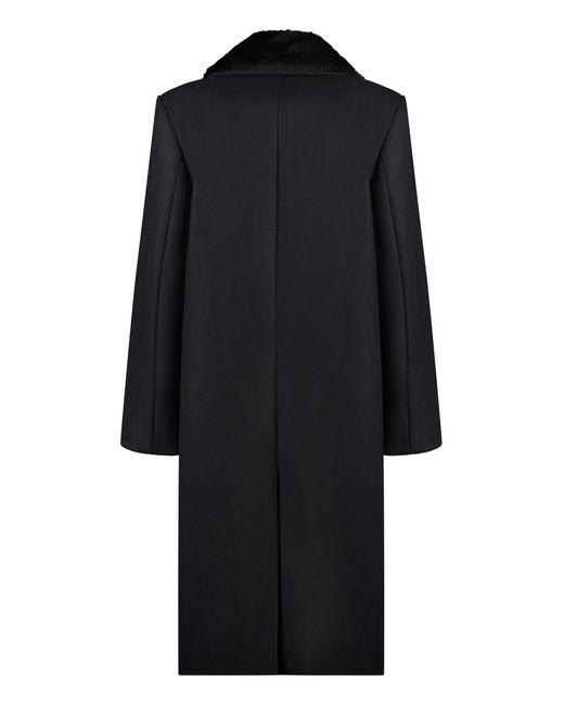 Totême  Black Wool Long Coat