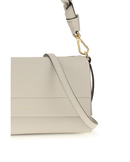 Coccinelle White Boheme Shoulder Bag Calf Leather Bos Taurus