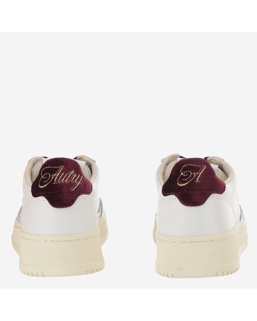 Autry White Leather Sneakers Medalist Low Cow Trainers