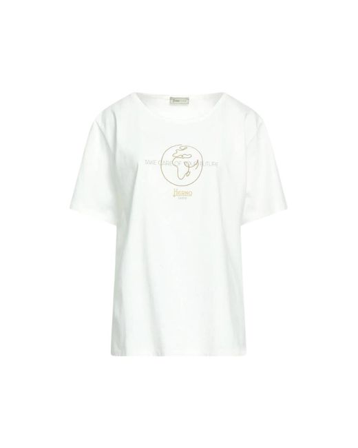 Herno White T-Shirt Jg000146D-52021