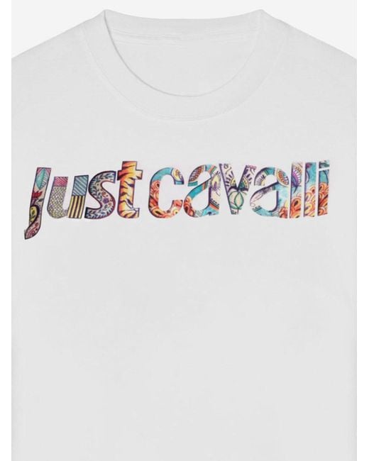 Just Cavalli White T-Shirt Cotton T-Shirts & Jerseys